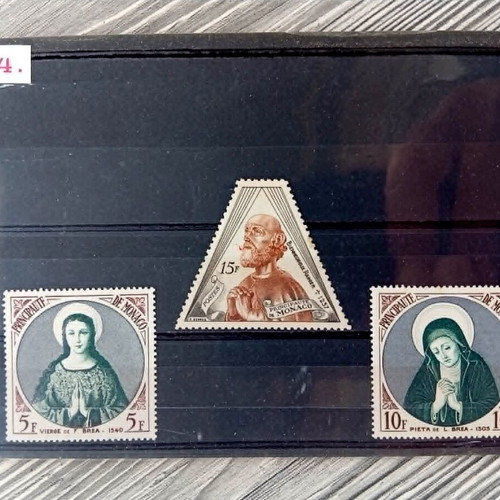 Monaco stamp card complete series like new