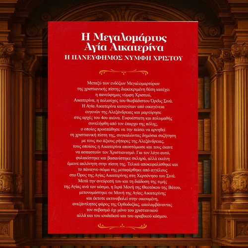 Η Μεγαλομάρτυς Αγία Αικατερίνα by Σοφία Σφυροερά like new, Greek