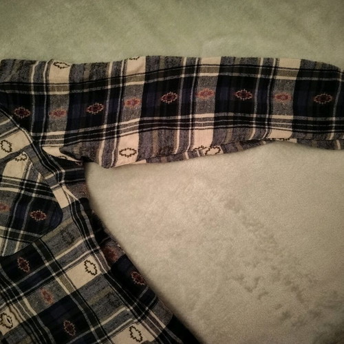 Αντρικό πουκάμισο Pull & Bear μέγεθος M σαν καινούργιο, μπλε και καφέ