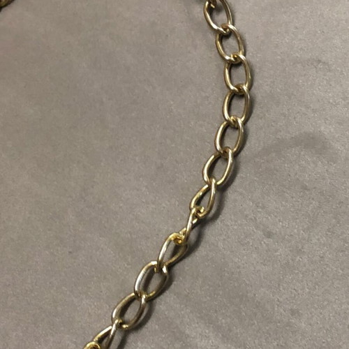 Chunky Gold Chain Necklace with Buckle Pendant new
