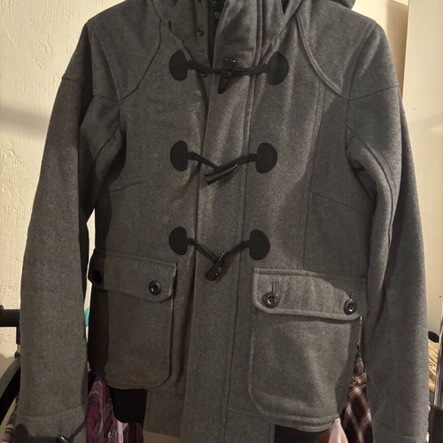 Montgomery wool jacket Pull & Bear like new, gray and black