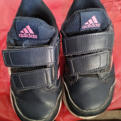 Παπούτσια Adidas αθλητικά για κορίτσι σαν καινούργια, μέγεθος 25, μπλε ροζ