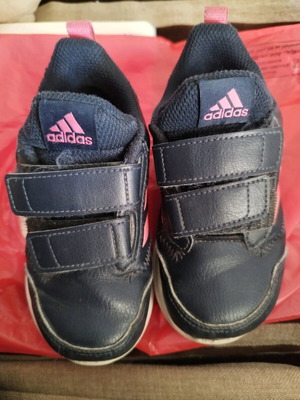Παπούτσια Adidas αθλητικά για κορίτσι σαν καινούργια, μέγεθος 25, μπλε ροζ