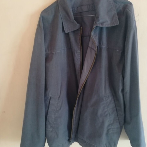 Gentini G Classics XL double-sided male seasonal jacket used, gray and blue