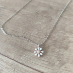Silver 925 anklet with daisy charm