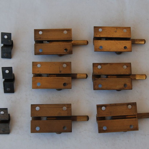 Bronze bolts used, set of 6 with 3 female sockets