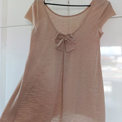 Lynne romantic blouse like new, beige, size S