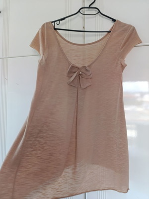 Lynne romantic blouse like new, beige, size S