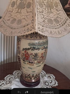 Satsuma table lamp used, good condition
