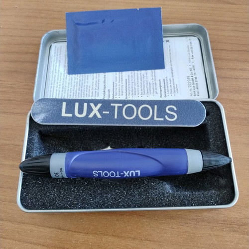 Lux Tools soldering pen used set with special plastic and light