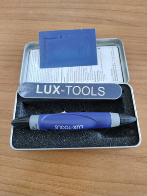 Lux Tools soldering pen used set with special plastic and light