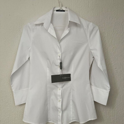 White women's shirt with 3/4 sleeves Fabrika, size XS, new