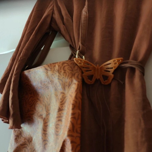 Satin blouse Kazi Line Fashion No 5 like new, tabba bronze