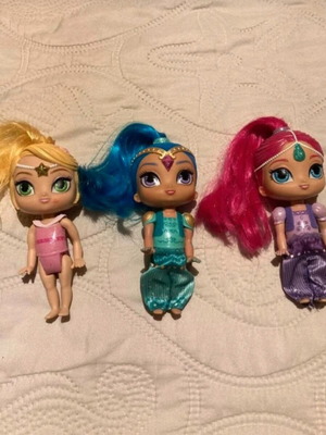Shimmer and Shine κούκλες μεταχειρισμένες, σετ 3 τεμαχίων