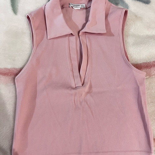 Stradivarius pink top like new size L