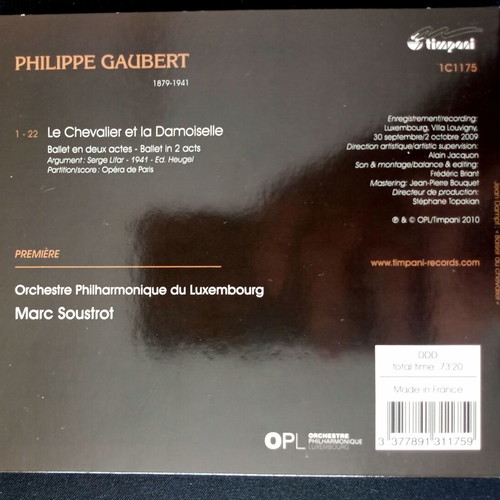 Le Chevalier Et La Damoiselle CD used, classical music