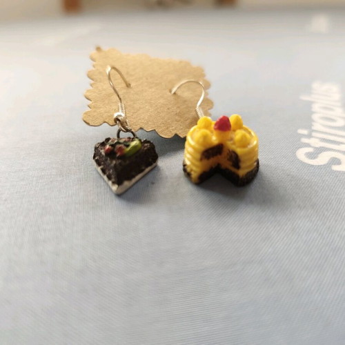 Sweet earrings new, multicolored