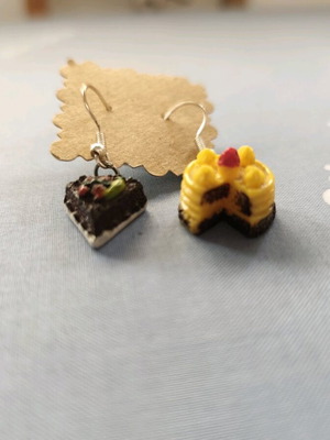 Sweet earrings new, multicolored