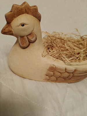 Ceramic decorative hen new, unused