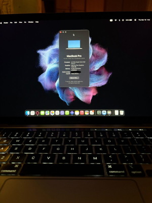 MacBook Pro 13′′ 2020 i7 2.3 GHz 16 GB 1TB SSD used