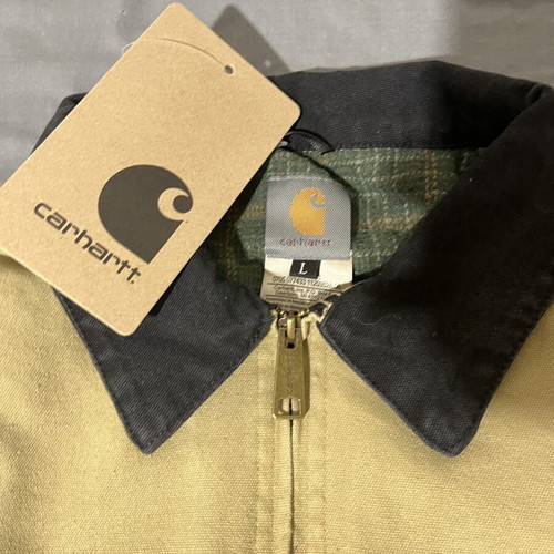 Carhartt Detroit Jacket new, beige, large, cotton denim