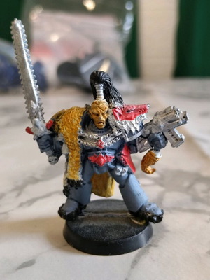 Ragnar Blackmane Space Wolves used, Warhammer 40,000 miniature