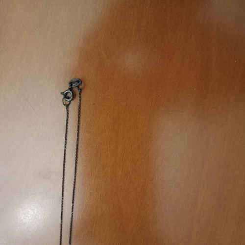 Necklace with Blue Crystal Drop like new