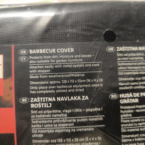 Barbecue Cover Weatherproof New 126x112x55cm Black