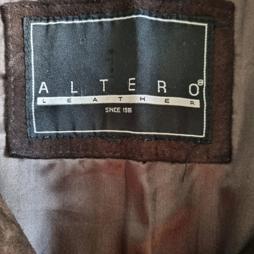 Leather suede jacket used, size L