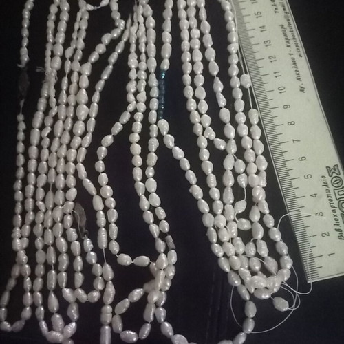 Genuine pearls like new, length 3 meters 10 centimeters