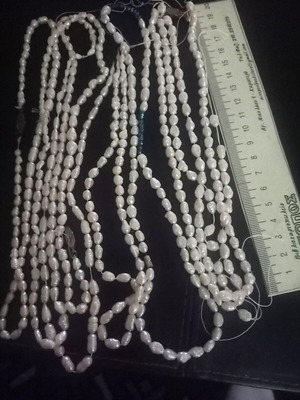 Genuine pearls like new, length 3 meters 10 centimeters