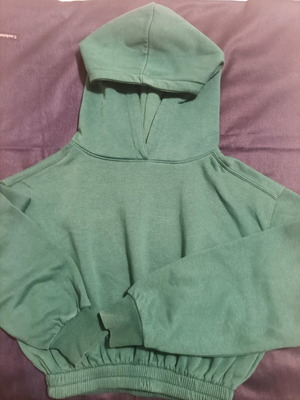 Women's/teen hoodie cypress green like new with hood