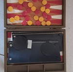 Backgammon like new, height 24 cm, width 17.5 cm
