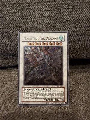 Yu-Gi-Oh Majestic Star Dragon Ultimate Rare card like new