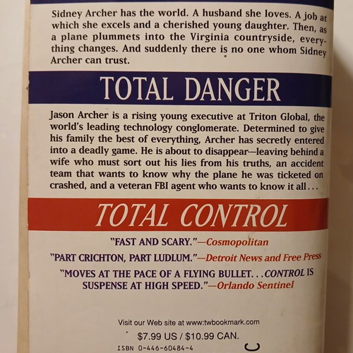 Total Control book by David Baldacci, Warner Books 1997
