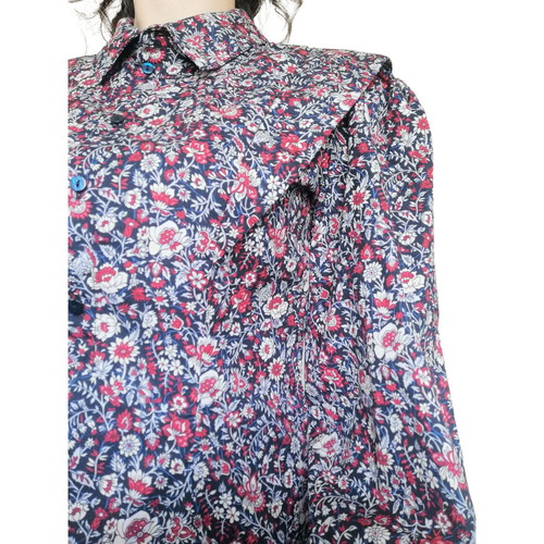 Object shirt like new, 100% organic cotton, floral design, size S