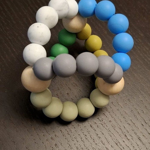 Handmade teether new silicone bead baby toy