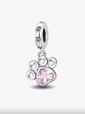 Pandora Charm καινούργιο, ροζ και ασημί