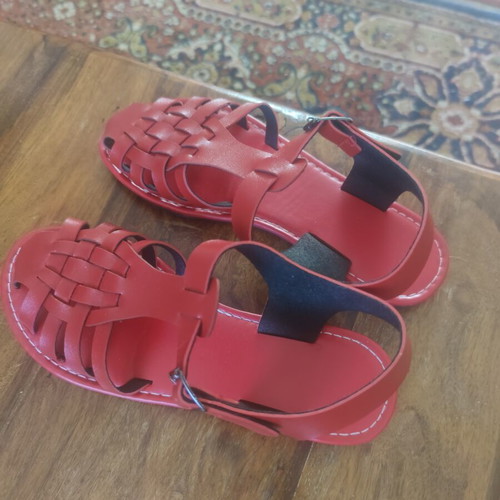 Red sandals size 39