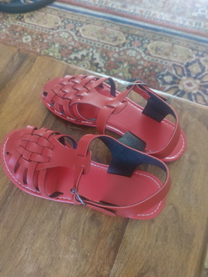 Red sandals size 39