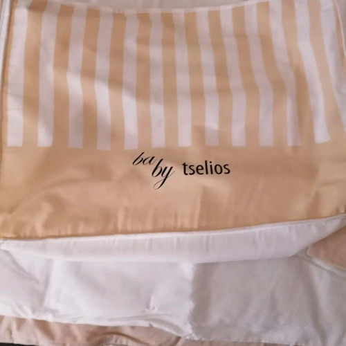 Makis Tselios baby bedding set new 6 pieces beige with teddy design