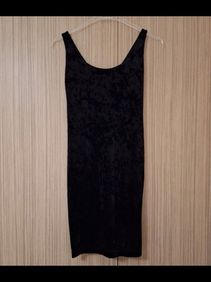 Velvet dress BSB XS new, black with strap
