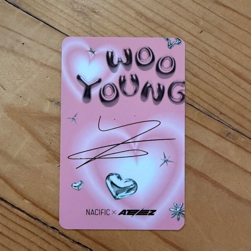 Ateez Wooyoung Nacific Kpop photo card