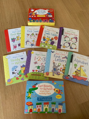 Get Ready for School and Starting School Wipe-Clean Activity Packs new
