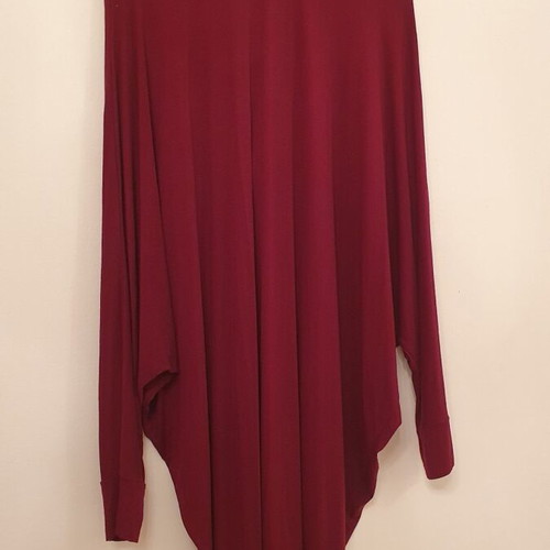 Women's tunic blouse used, burgundy size XL