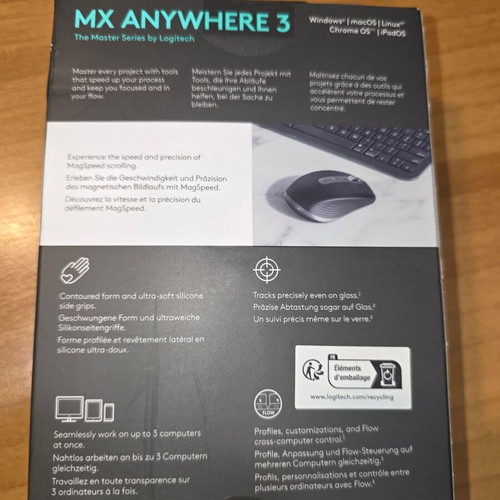 Logitech MX Anywhere 3 Wireless Compact Mouse new