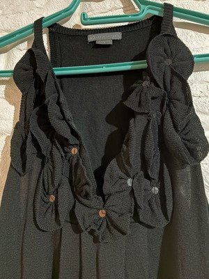Armani Exchange silk and cotton dress like new, black size M