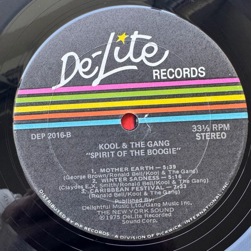 Kool & The Gang Spirit Of The Boogie LP used, 1st US 1975