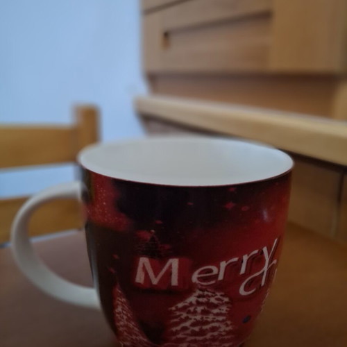 Christmas mug porcelain like new, 400ml