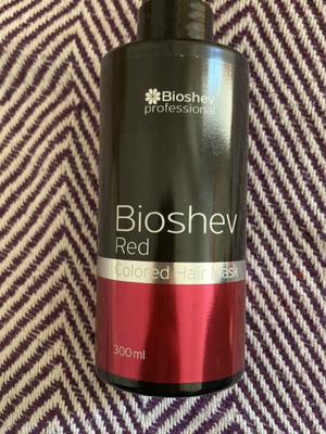 Bioshev red colored hair mask used, 300 ml